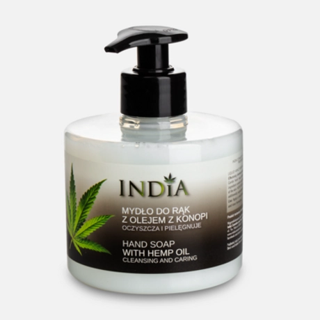 INDIA Cosmetics folyékony szappan kendermagolajjal 300ml