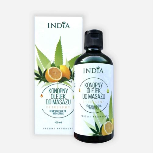 India Cosmetics Masszázsolaj kendermag- citrus és egyéb olajokkal 100 ml